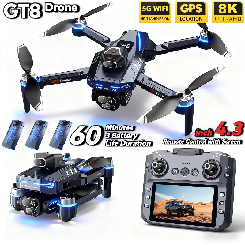 Chaud pour LSRC GT8 Drone 4K p - Jjrc Drone X12 avis et prix